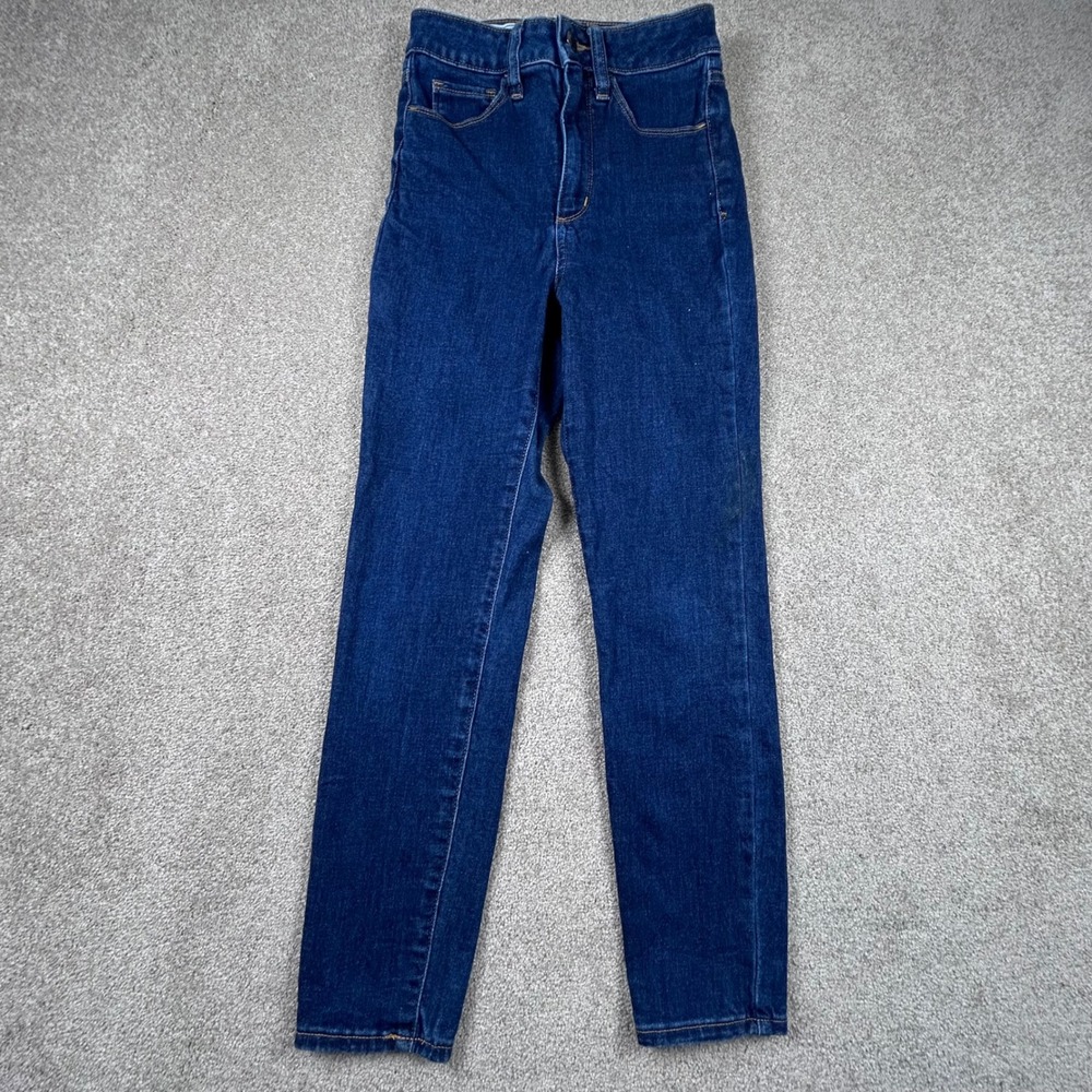 Gap Universal Jegging Sky High Rise Dark Wash Skinny Jeans Blue 25 0P Petite - Picture 1 of 9